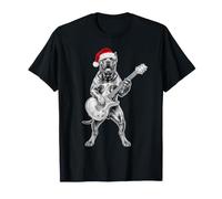 Cane Corso Christmas Chitarra elettrica Cane Maglietta