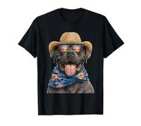 Cane Corso con Occhiali da Sole e Cappello di Paglia Cane Estate Grafica Maglietta