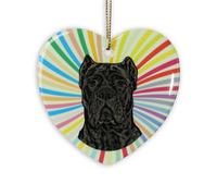 Cane Corso Cuore Ornamento - Ceramica