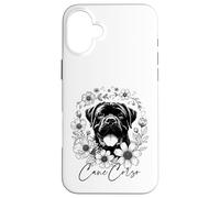 Cane Corso Dog - Amante della razza di cani floreale Custodia per iPhone 16 Plus