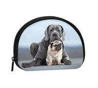 Cane Corso Dogs Pug Friendship Concepts, piccola borsa portaoggetti per assorbenti igienici per il trucco, portamonete per cosmetici da donna