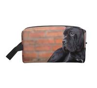 Cane Corso, grande cane nero, organizer per cosmetici di grande capacità, borsa da viaggio per il trucco da donna
