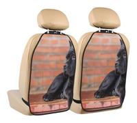 Cane Corso Grandi Cani Neri Animali Domestici,2 pezzi Tappetini per sedili auto Protezione per sedili posteriori Organizer per sedili posteriori durevoli