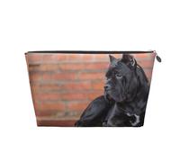 Cane Corso Grandi Cani Neri Animali Domestici, Borsa da toilette Borsa per trucco Borsa per cosmetici Borsa da toilette da viaggio portatile