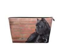 Cane Corso Grandi Cani Neri Animali Domestici, Borsa per il trucco Borsa per cosmetici Borsa da toilette da viaggio portatile Borsa da toilette
