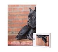 Cane Corso Grandi Cani Neri Animali Domestici,Puzzle in legno da 300 pezzi per adulti e adolescenti