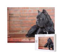 Cane Corso Grandi Cani Neri Animali Domestici,Puzzle in legno da 500 pezzi, gioco di famiglia, puzzle per adulti e adolescenti, decorazioni per la casa