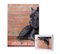 Cane Corso Grandi Cani Neri Animali Domestici,Puzzle in legno da 500 pezzi per adulti e adolescenti