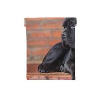 Cane Corso Grandi Cani Neri Animali Domestici, Spremere il portafoglio superiore da donna Borsa portaoggetti Piccola portamonete Portamonete