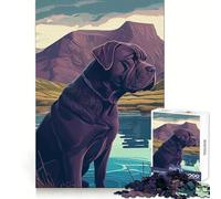 Cane Corso Italiano Nature Jigsaw Puzzles for Adults1000 Pieces Memory Training Serene Escape Flawless Cut Flawless Birthday Gift (50x75cm)
