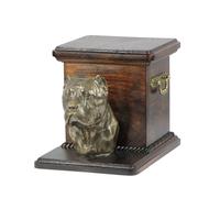 Urna per statua di Cane Corso Bellissima urna di cremazione in legno massiccio p