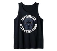 Cane Corso Lover La Vita è Meglio con Un Cane Cane Corso Canotta