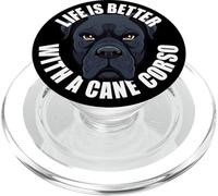 Cane Corso Lover La vita è meglio con un cane Cane Corso PopSockets PopGrip per MagSafe