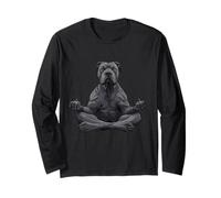 Cane Corso Meditazione Zen Calm Dog Pose Humor Maglia a Manica