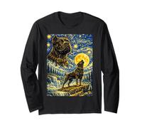 Cane Corso Notte Stellata Van Gogh Simpatico Cane Ululante Maglia a Manica