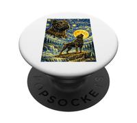Cane Corso Notte Stellata Van Gogh Simpatico Cane Ululante PopSockets PopGrip Adesivo
