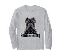 Cane Corso Ritratto Potere con Cuore Maglia a Manica