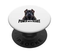 Cane Corso Ritratto Potere Con Cuore PopSockets PopGrip Adesivo