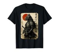 Cane Corso Warrior Ukiyo Opera d'Arte Giapponese Cane Samurai Maglietta