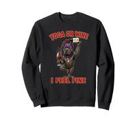 Cane Corso Yoga o Vino I Feel Fine - DIGOR Divertente Felpa
