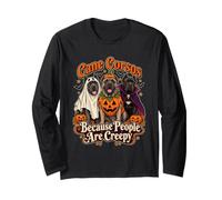 Cane Corsos perché Le Persone Sono inquietanti Cane di Halloween Maglia a Manica