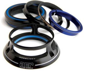 Cane Cr ER - Copertura Corta Integrata Completa per Tubo sterzo da 41 mm (sterzo Dritto da 1-1/8"), Nero