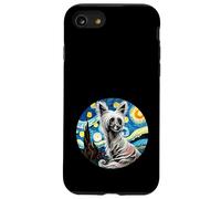 Cane crestato cinese mamma papà - stile notte stellata Van Gogh Custodia per iPhone SE (2020) / 7 / 8