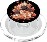 Cane cucciolo foglie autunnali Ringraziamento amante dei cani PopSockets PopGrip per MagSafe