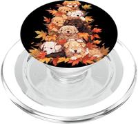 Cane cucciolo foglie autunnali Ringraziamento amante dei cani PopSockets PopGrip per MagSafe
