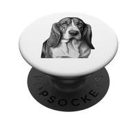 Cane da caccia Basset Hound PopSockets PopGrip Adesivo