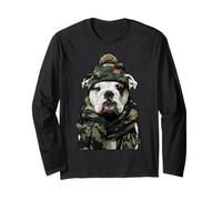Cane da Caccia Mimetico Bulldog Britannico Camo Animal Hunter Maglia a Manica