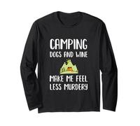 Cane da Campeggio da Donna, con Scritta Make Me Feel Less Murdery Maglia a Manica