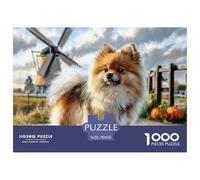Cane da compagnia 1000 pezzi per adulti e adolescenti: cane di piccola taglia di Windmill Premium cartone riciclato, ottima idea regalo 70x50 cm/1000 pezzi