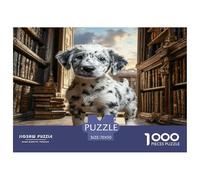 Cane da compagnia Dalmata colorati nella stanza 1000 pezzi Puzzle per adulti Bellissimo puzzle decorativo Divertente regalo 70x50cm/1000 pezzi