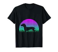Cane Da Compagnia Idea Regalo Retro Bassotto Maglietta