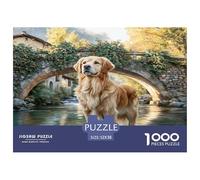 Cane da compagnia Labrador colorato di River 1000 pezzi Puzzle per adulti The Impossible Challenge Divertente regalo 52x38 cm/1000 pezzi