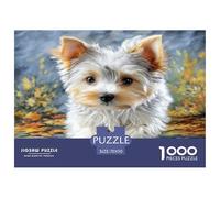 Cane da compagnia Terrier colorato in autunno 1000 pezzi puzzle per adulti bella decorazione casa attività 70x50cm/1000 pezzi