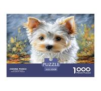 Cane da compagnia Terrier in cartone riciclato al 100% in autunno 1000 pezzi Puzzle per adulti e bambini Rompicapo 52x38 cm/1000 pezzi