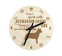 Cane Da Guardia Australiano Orologio In Compensato Art-Dog