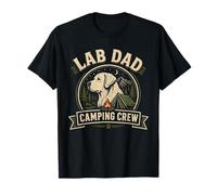 Cane da Laboratorio da Uomo Vintage Lab Dad Camping Crew Maglietta
