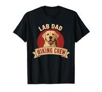 Cane da Laboratorio da Uomo Vintage Lab Dad Hiking Crew Maglietta