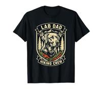 Cane da Laboratorio da Uomo Vintage Lab Dad Hiking Crew Maglietta