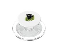 Cane da laboratorio nero in Grass Retriever Canine Art Nature PopSockets PopGrip per MagSafe
