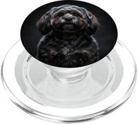 cane da leone tibetano nero dolce Lhasa Apso PopSockets PopGrip per MagSafe