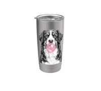 Cane da montagna bernese che soffia Bubblegum divertente cane Bicchiere termico in acciaio inox doppia parete