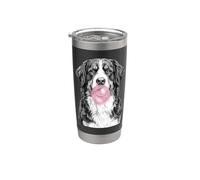 Cane da montagna bernese che soffia Bubblegum divertente cane Bicchiere termico in acciaio inox doppia parete