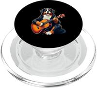Cane da montagna che suona la chitarra divertente bernese cane PopSockets PopGrip per MagSafe
