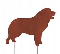 Cane da montagna dei Pirenei CORTEN DOG FIGURE DECORAZIONE GIARDINO