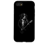 Cane da montagna del Bernese che suona la chitarra musica rock amante dei cani Custodia per iPhone SE (2020) / 7/8