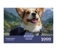 Cane da Montagna Paesaggio Puzzle 1000 Pezzi Gioco di Puzzle 1000 Pezzi Puzzle per Adulti Carta Relax Regalo Decorazione Casa 52x38cm/1000pcs